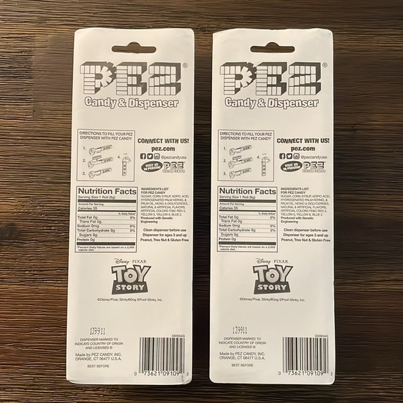 PEZ Disney Pixar Toy Story Buzz Lightyear & Green Alien Set of 2 Dispensers - Picture 8 of 8